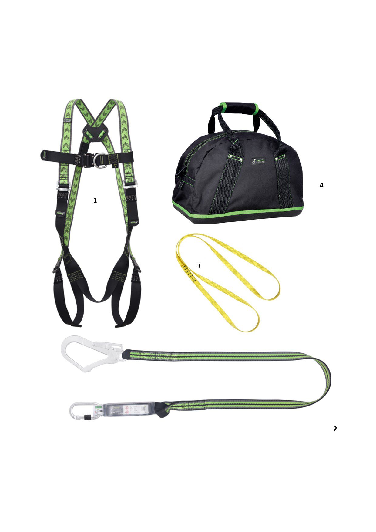 Valbeveiliging set Kratos Safety Steiger Basic 1 FA8007773